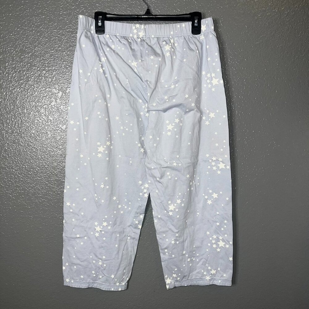Primark Cares Women’s Pajama Pants Medium Light Blue Star Print Loung